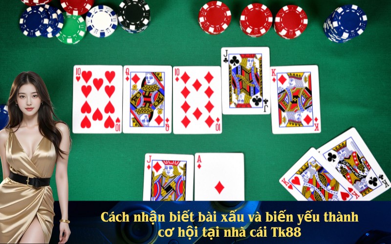 Cách nhận biết bài xấu và biến yếu thành cơ hội tại nhà cái Tk88